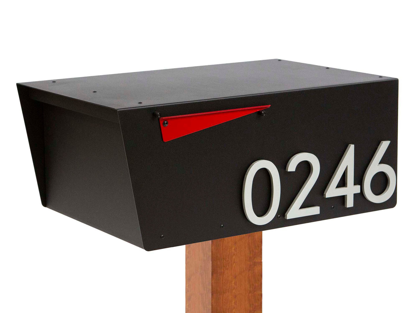 Extra Wide Mailbox, Post-Mounted Modern Design #HC120