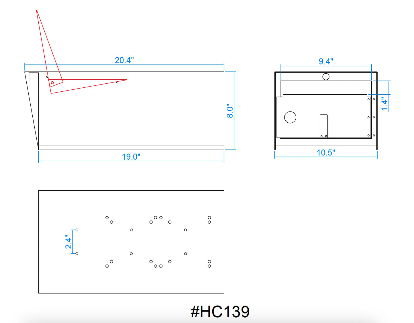 Lockable Small Mailbox, Post-Mounted Secure Design #HC139