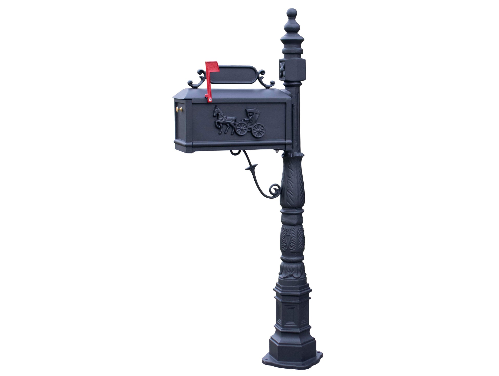 HS8000 cast aluminum mailbox black