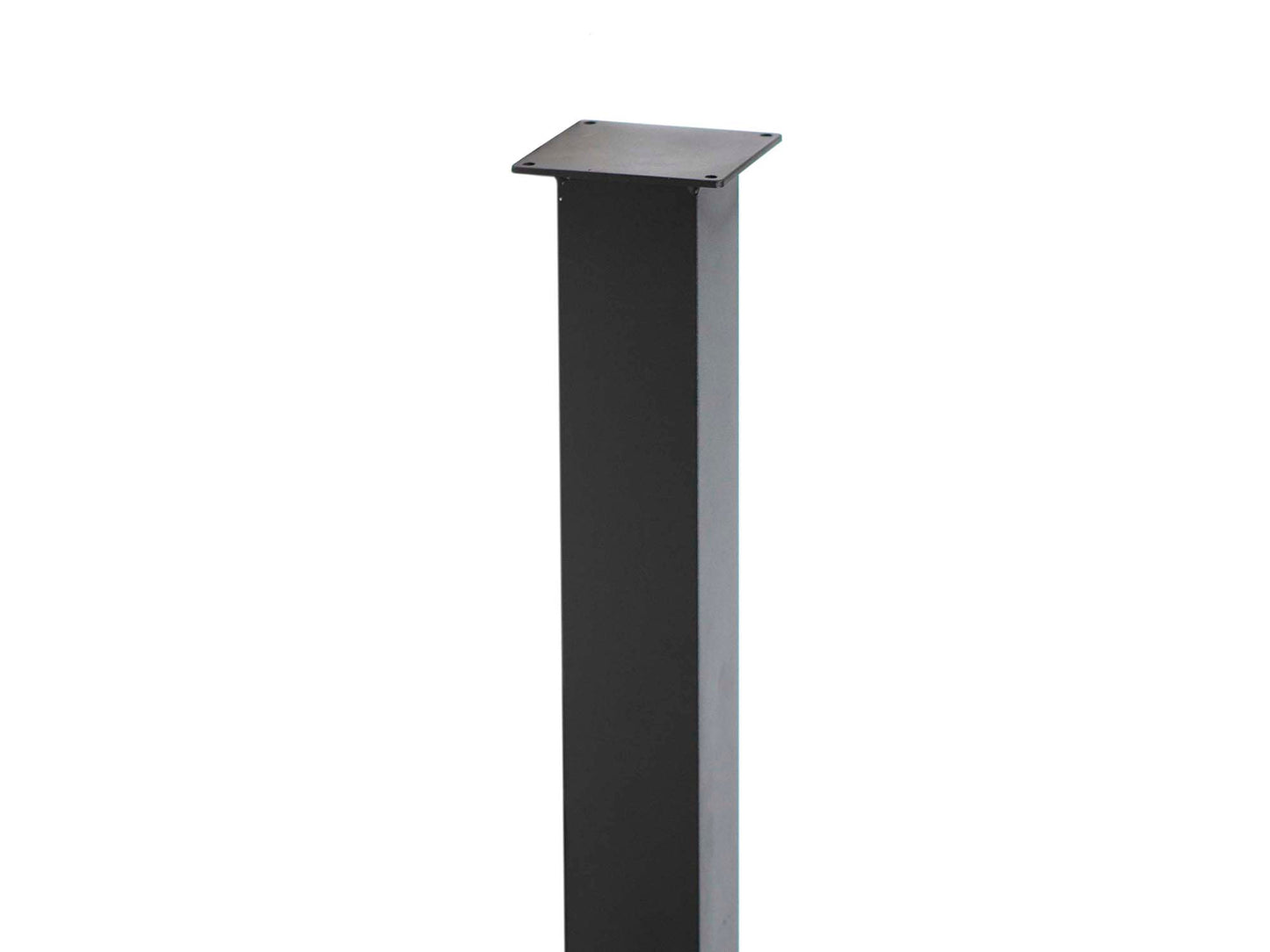 post for mailbox, in black aluminum