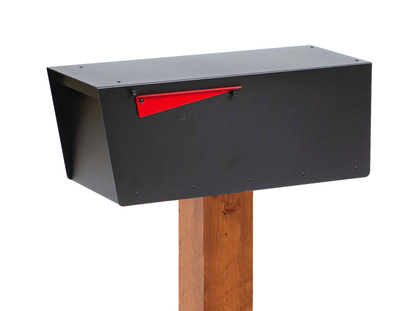 post-mounted contemporary mailbox