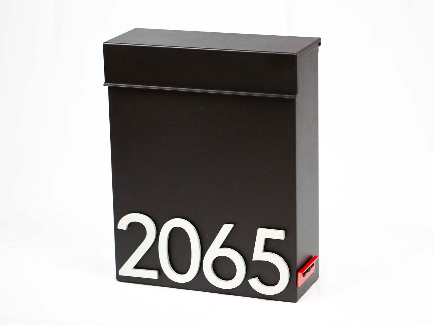 wall mounted mailbox with address numbers